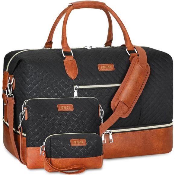 Weekender Bag for Women, Travel Duffel Bag Carry On Overnight Bag